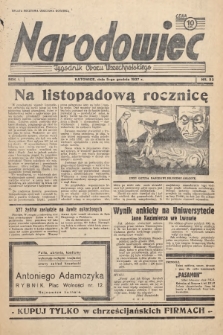 Narodowiec : tygodnik Obozu Wszechpolskiego. 1937, nr 32