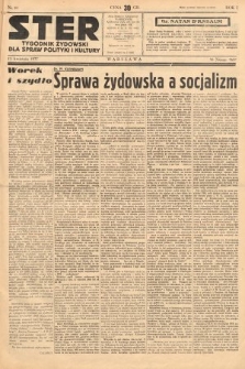 Ster : tygodnik żydowski dla spraw polityki i kultury. 1937, nr 10