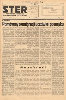 Ster : tygodnik żydowski dla spraw polityki i kultury. 1937, nr 11a (po konfiskacie nakład drugi)