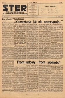Ster : tygodnik żydowski dla spraw polityki i kultury. 1937, nr 20