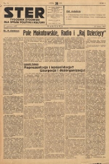 Ster : tygodnik żydowski dla spraw polityki i kultury. 1937, nr 21