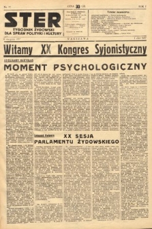 Ster : tygodnik żydowski dla spraw polityki i kultury. 1937, nr 27