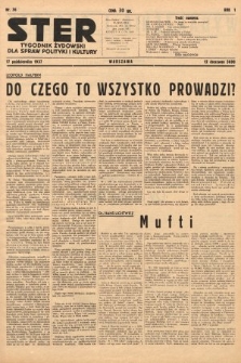 Ster : tygodnik żydowski dla spraw polityki i kultury. 1937, nr 36