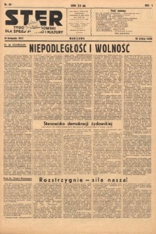Ster : tygodnik żydowski dla spraw polityki i kultury. 1937, nr 40