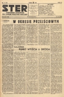 Ster : tygodnik żydowski dla spraw polityki i kultury. 1938, nr 2 (48)