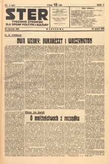 Ster : tygodnik żydowski dla spraw polityki i kultury. 1938, nr 3 (49)