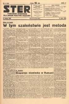 Ster : tygodnik żydowski dla spraw polityki i kultury. 1938, nr 5 (51)