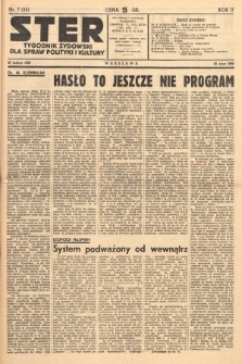 Ster : tygodnik żydowski dla spraw polityki i kultury. 1938, nr 7 (53)