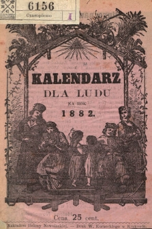 Kalendarz dla Ludu na rok 1882