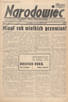 Narodowiec : tygodnik Obozu Wszechpolskiego. 1939, nr 1