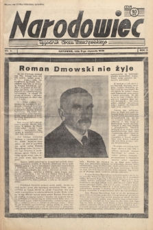 Narodowiec : tygodnik Obozu Wszechpolskiego. 1939, nr 2