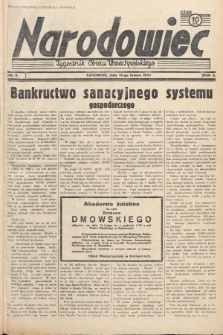 Narodowiec : tygodnik Obozu Wszechpolskiego. 1939, nr 8