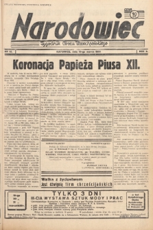 Narodowiec : tygodnik Obozu Wszechpolskiego. 1939, nr 12