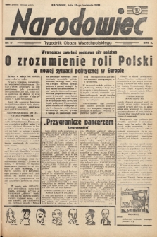 Narodowiec : tygodnik Obozu Wszechpolskiego. 1939, nr 17