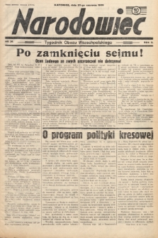 Narodowiec : tygodnik Obozu Wszechpolskiego. 1939, nr 26