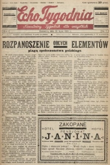 Echo Tygodnia : niezależny tygodnik dla wszystkich. 1933, nr 7