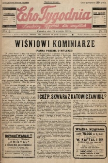 Echo Tygodnia : niezależny tygodnik dla wszystkich. 1933, nr 11