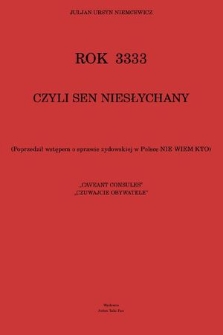 Rok 3333 czyli Sen niesłychany