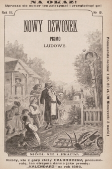 Nowy Dzwonek : pismo ludowe. 1895, nr 19