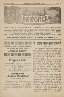 Nowy Dzwonek : pismo dla ludu Polskiego. 1914, nr 2