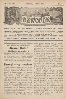 Nowy Dzwonek : pismo dla ludu Polskiego. 1914, nr 5