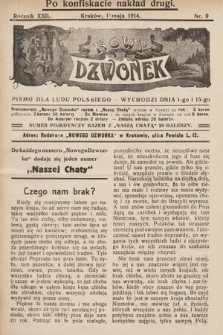 Nowy Dzwonek : pismo dla ludu Polskiego. 1914, nr 9