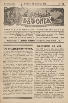 Nowy Dzwonek : pismo dla ludu Polskiego. 1914, nr 12