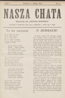 Nasza Chata : dodatek do „Nowego Dzwonka”. 1914, nr 3