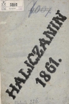 Haliczanin : kalendarz powszechny na Rok Pański 1861