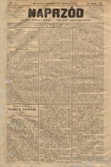 Naprzód : czasopismo polityczne i społeczne : organ partyi socyalno-demokratycznej. 1898, nr 2