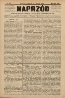 Naprzód : czasopismo polityczne i społeczne : organ partyi socyalno-demokratycznej. 1898, nr 23