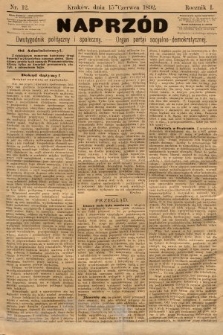 Naprzód : dwutygodnik polityczny i społeczny : organ partyi socyalno-demokratycznej. 1892, nr 12