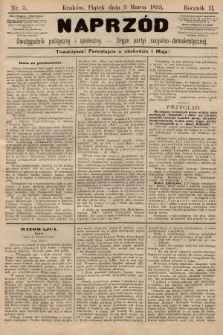 Naprzód : dwutygodnik polityczny i społeczny : organ partyi socyalno-demokratycznej. 1893, nr 5