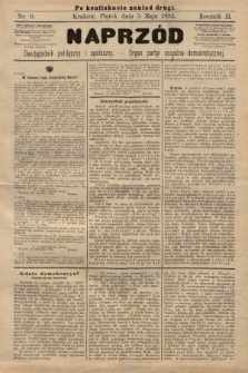 Naprzód : dwutygodnik polityczny i społeczny : organ partyi socyalno-demokratycznej. 1893, nr 9 (po konfiskacie nakład drugi)