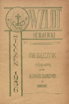 Wzlot Seraficki : miesięcznik redagowany przed Kleryków OO. Kapucynów. 1936, nr 1