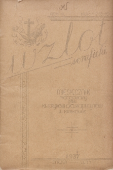 Wzlot Seraficki : miesięcznik redagowany przed Kleryków OO. Kapucynów. 1937, nr 1-2