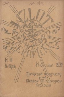 Wzlot Seraficki : miesięcznik redagowany przed Kleryków OO. Kapucynów. 1937, nr 8