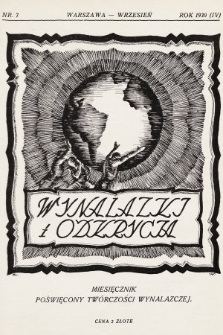 Wynalazki i Odkrycia: czasopismo poświęcone twórczości wynalazczej. 1930, nr 7