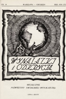 Wynalazki i Odkrycia: czasopismo poświęcone twórczości wynalazczej. 1930, nr 10