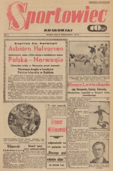 Sportowiec Krakowski. 1938 (wydanie czwartkowe)