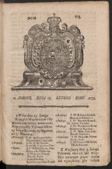 Gazety Wileńskie. 1783, nr 7