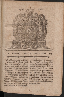 Gazety Wileńskie. 1783, nr 30