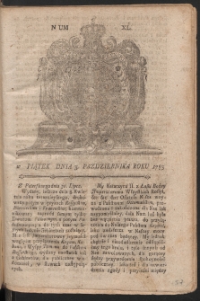 Gazety Wileńskie. 1783, nr 40