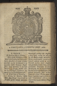 Gazety Wileńskie. 1780, nr 23