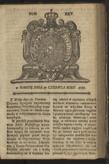 Gazety Wileńskie. 1780, nr 25