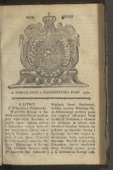 Gazety Wileńskie. 1780, nr 41