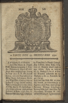 Gazety Wileńskie. 1780, nr 52