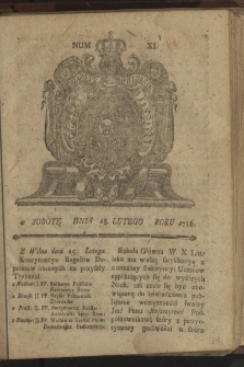 Gazety Wileńskie. 1786, nr 8