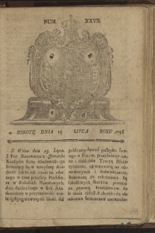 Gazety Wileńskie. 1786, nr 29