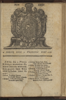 Gazety Wileńskie. 1786, nr 35